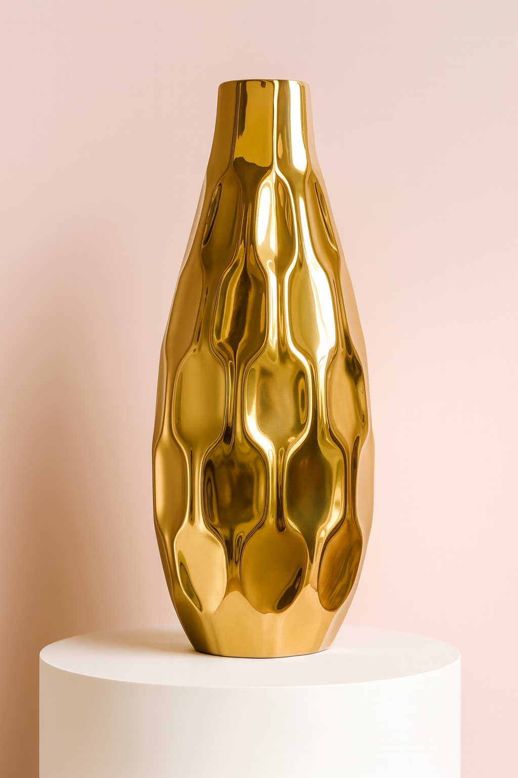 Golden Mirage Vase | Luxury Gold Ceramic Vase by Fashion Flowers
