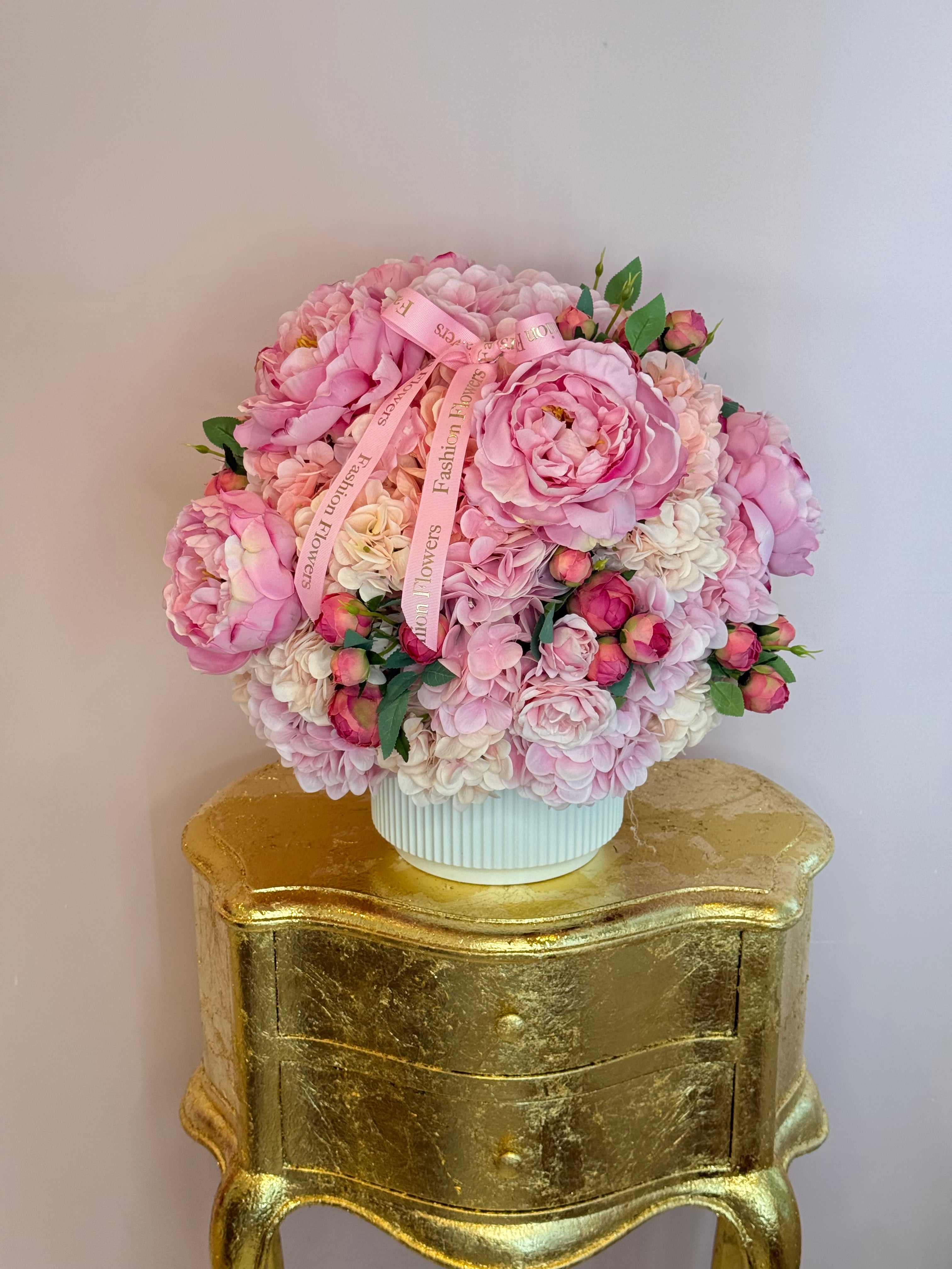 Luxury Artificial Flower Arrangement “Blush Romance”