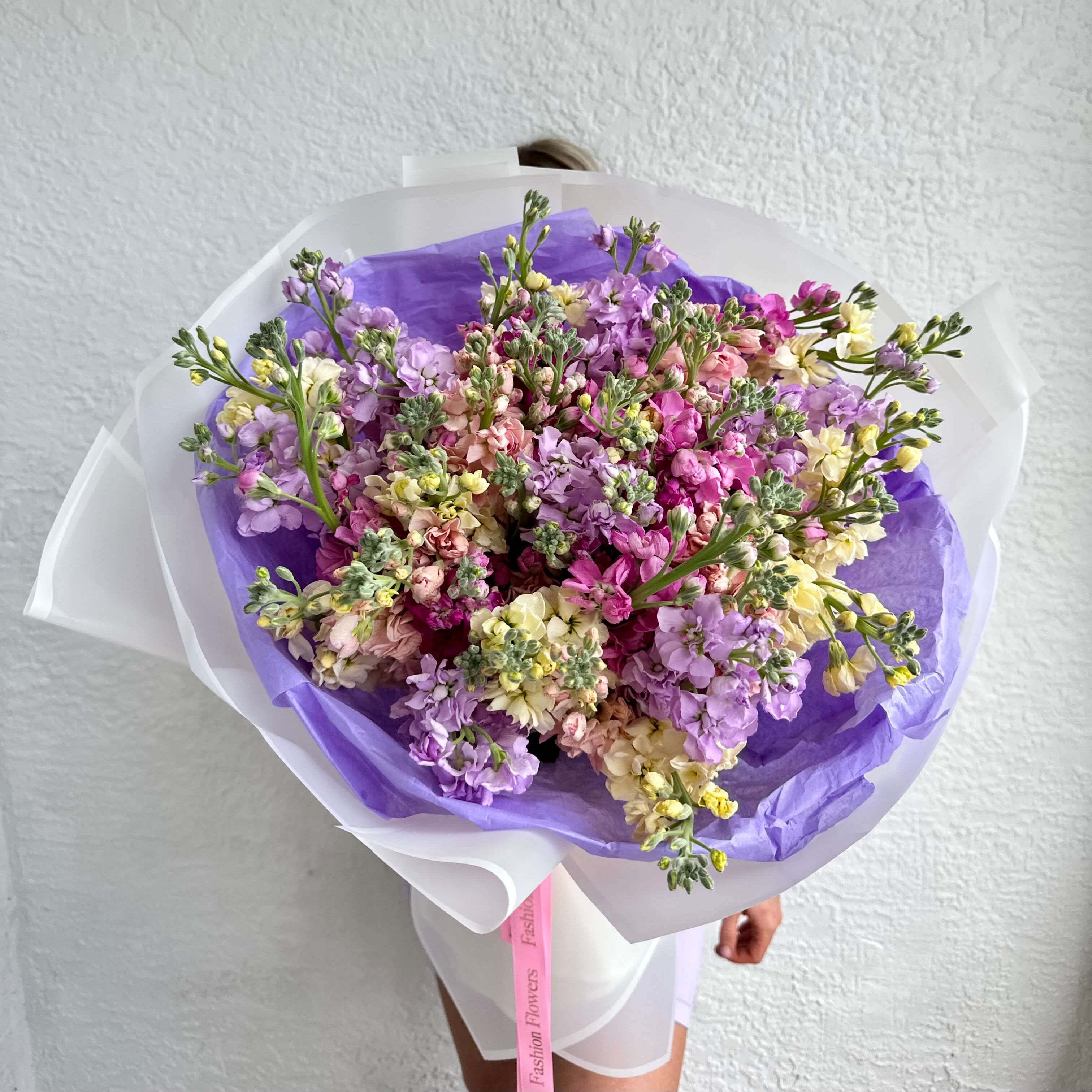 Kaleidoscope Dreams pastel bouquet — luxury floral gifting in Miami